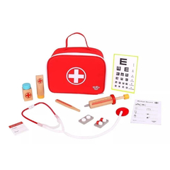 Set Médico Doctor Madera Con Bolso Juguete 11 Pz Tooky Toy Ft735 - comprar online