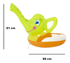 Salvavida Elefante Verde Inflable 69x61cm Lanza Agua Bestway 36116 - comprar online