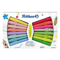 Set Resaltadores Pelikan Buho 16 Unidades (10 Pastel + 6 Neón) - comprar online