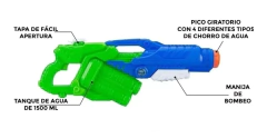 Pistola de agua X-shot Hydro Hurricane 1500ml lanza agua hasta 9 mts en internet