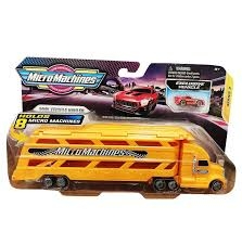 Micro Machines Camión Transportador De Vehículos Wabro 86110 Naranja