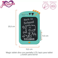 Tablet Juliana y Julian Magic Tablet Dino Verde Sisjyj025 en internet
