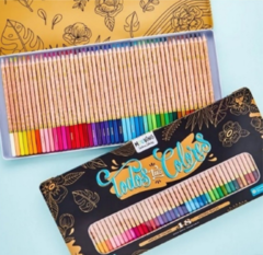 Lapices de colores Mooving Coloring x 48 en caja de lata - comprar online