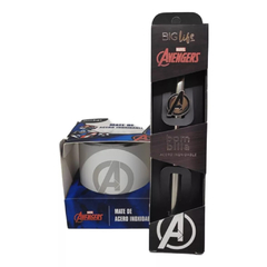 Mate Y Bombilla Acero Inoxidable Avengers Premium