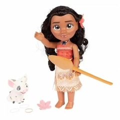 Muñeca Disney Princesas Mi Amiga Musical Moana Y Pua 37 cm Tapimovil en internet