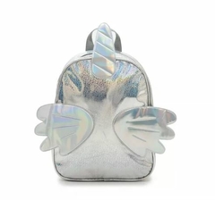 Mochila Plateada Alas Love - Mi Jugueteria
