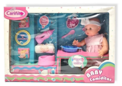 BEBE BABY COMIDITAS CON ACCESORIOS CARIÑITO