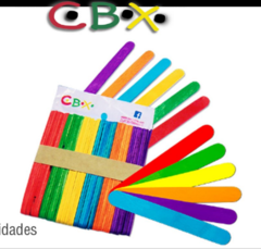 Palitos de helado color por 50 unidades