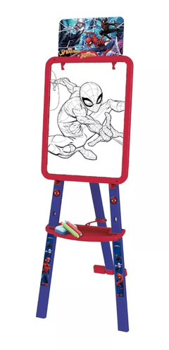 Pizarra Pizarrón Bifaz Con Atril Spiderman Hombre Araña Tapimovil
