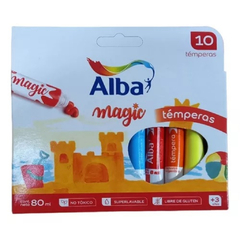 Temperas Alba Magic Colores Surtidos 80 Ml x 10 Unidades