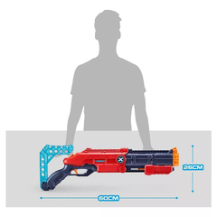 Pistola X-Shot Rifle Escopeta Zuru 1172 Vigilante Roja - Mi Jugueteria