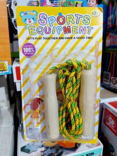 Soga de saltar con mango de madera en internet