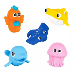 Set Animales Del Oceano Juguetes De Baño Winfun 7120