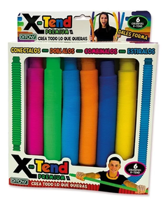 Juguete Didáctico X-tend Tubos Estirables Ditoys Pack X 6 unidades
