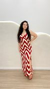 Vestido zig zag - vermelho