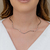 Colar Choker Regulável Ondas Finas Banhado em Ródio Branco