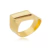 Anel Fio Torcido Banhado em Ouro 18k
