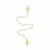 Extensor para colar ou pulseira incluso o fecho folheado em ouro 18k