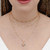 Colar Choker Zircônias Rosa Delicada Banhado em Ouro 18k - comprar online