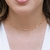 Colar Choker com bolinhas lisas brilhantes folheada em Ouro 18K