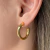 Brinco Argola Grande Tubo Lisa Banhado em Ouro 18k - comprar online