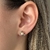 Brinco Flor de Zircônias Color e Pérola Banhado em Ouro 18k - comprar online