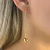 Brinco Fio Bola Lisa Brilhante Banhado em Ouro 18k - comprar online