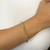 Pulseira Elos Redondo Lisa Banhado em Ouro 18k