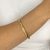 Bracelete Fio Duplo Torcido Banhado em Ouro 18k