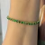 Pulseira Riviera Verde Esmeralda Banhado em Ouro 18k na internet