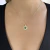 Colar Gargantilha Pingente Flor Cravejada Zircônia Central Verde Banhado em Ouro 18k - comprar online