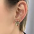 Brinco Redondo Zircônias Color Cristal Banhado em Ouro 18k - comprar online