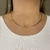 Colar Choker Aro com Nó Banhado em Ouro 18k