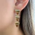 Brinco Cascata Triângulos Banhado em Ouro 18k - comprar online