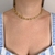 Colar Choker Elos Cadeado Banhado em Ouro 18k