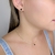 Conjunto Ponto de Luz Banhado em Ouro 18k