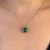 Colar Gargantilha Pingente Redondo Zircônias Color Central Verde Banhado em Ouro 18k na internet
