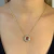 Colar Gargantilha Pingente Círculo Zircônias Cristal Central Rosa Banhado em Ouro 18k - comprar online