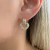 Brinco Argola Pingente Coração Cravejado Zircônias Banhado em Ouro 18k - comprar online