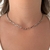 Colar Choker Elos M Banhado em Ródio - comprar online