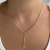 Colar Gravatinha Elo Corrente Zircônias Coração Banhado em Ouro 18k - comprar online