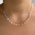 Colar Gargantilha Elo Corrente Pedras Cristal Banhado em Ouro 18k na internet