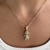 Colar Gargantilha Pingente Menino Menina Cravejado Zircônias Banhado em Ouro 18k - loja online