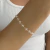 Pulseira Elo Corrente Pedras Cristal Banhado em Ouro 18k - comprar online