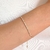 Pulseira Mini Riviera Ajustável Banhado em Ouro 18k