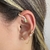 Brinco Ear Cuff Cobra Color com Ponto de Luz Banhado em Ouro 18k - comprar online