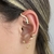 Brinco Ear Cuff Cobra Color com Ponto de Luz Banhado em Ouro 18k - Anastásia Joias | Semijoias e Acessórios Finos e Delicados 