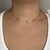 Colar Choker Riviera Color Banhado em Ouro 18k