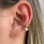 Piercing Fake Pingente Coração Zircônias Banhado em Ouro 18k - comprar online