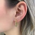 Brinco Gancho Bolinhas Lisas Banhado em Ouro 18k - comprar online